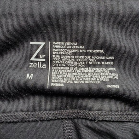 Z By Zella Black Crop Leggings Size M - Picture 10 of 10